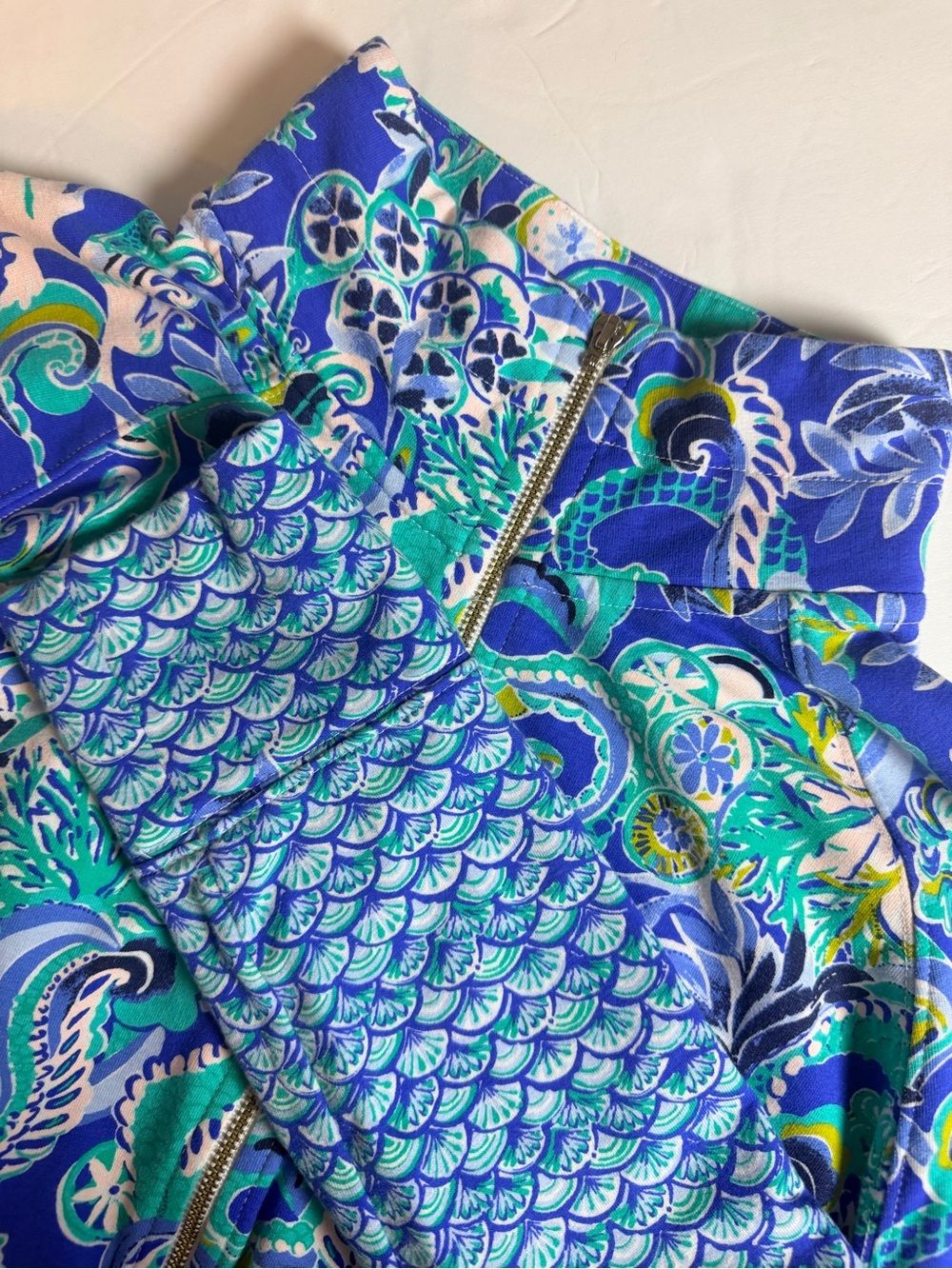Lilly Pulitzer Skipper Popover Sweatshirt Small Blue Grotto Sirens And Spirits
